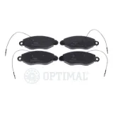Bremsbelagsatz, Scheibenbremse Vorderachse OPTIMAL BP-12576