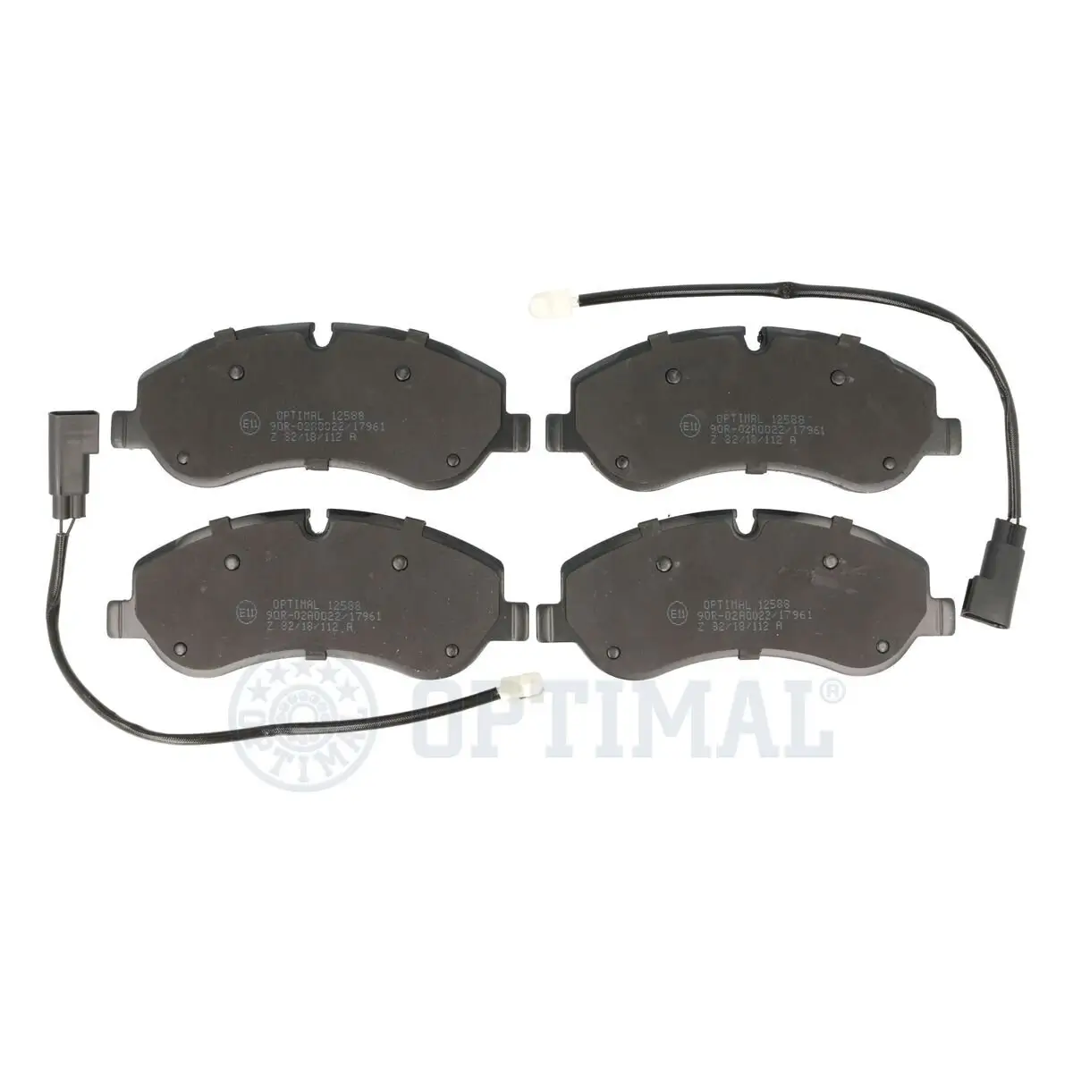 Bremsbelagsatz, Scheibenbremse Vorderachse OPTIMAL BP-12588