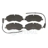 Bremsbelagsatz, Scheibenbremse Vorderachse OPTIMAL BP-12588