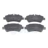 Bremsbelagsatz, Scheibenbremse Hinterachse OPTIMAL BP-12589