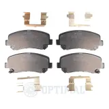 Bremsbelagsatz, Scheibenbremse Vorderachse OPTIMAL BP-12590