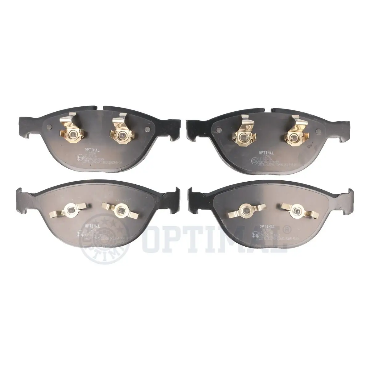 Bremsbelagsatz, Scheibenbremse Vorderachse OPTIMAL BP-12596