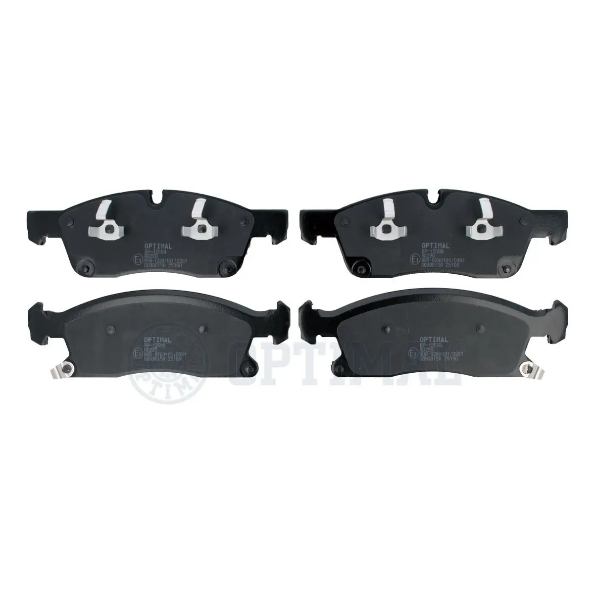 Bremsbelagsatz, Scheibenbremse Vorderachse OPTIMAL BP-12599