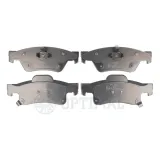 Bremsbelagsatz, Scheibenbremse Hinterachse OPTIMAL BP-12600