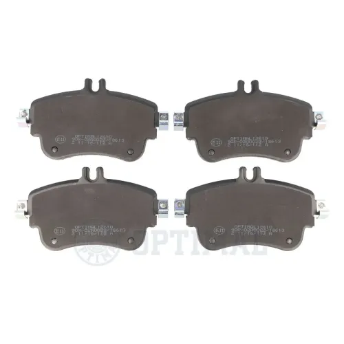 Bremsbelagsatz, Scheibenbremse Vorderachse OPTIMAL BP-12610 Bild Bremsbelagsatz, Scheibenbremse Vorderachse OPTIMAL BP-12610