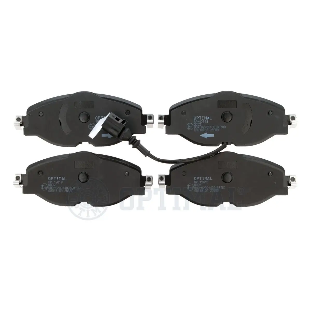 Bremsbelagsatz, Scheibenbremse Vorderachse OPTIMAL BP-12618