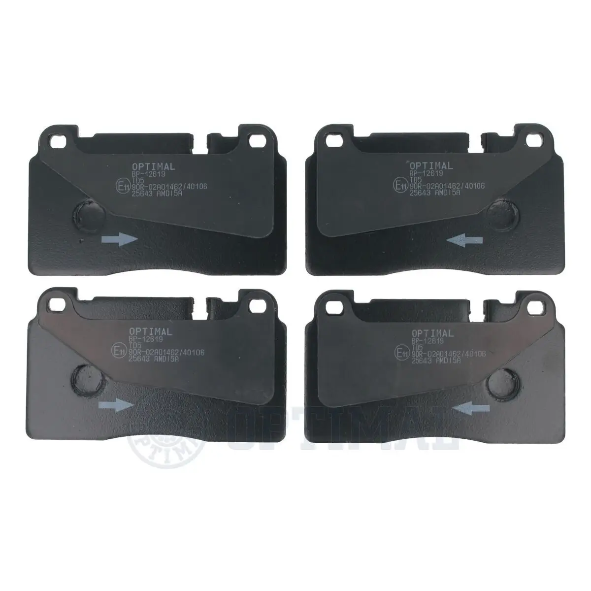 Bremsbelagsatz, Scheibenbremse Vorderachse OPTIMAL BP-12619