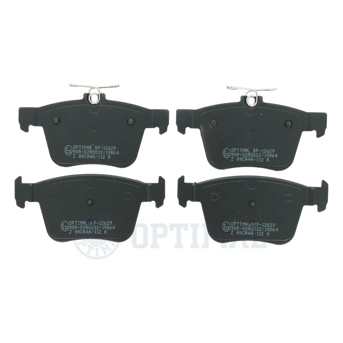 Bremsbelagsatz, Scheibenbremse Hinterachse OPTIMAL BP-12629