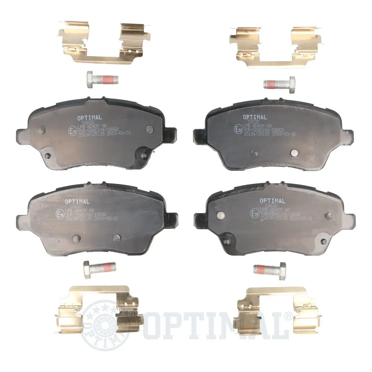 Bremsbelagsatz, Scheibenbremse OPTIMAL BP-12632