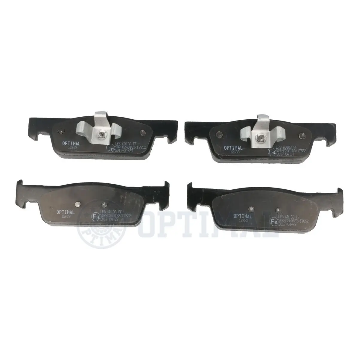 Bremsbelagsatz, Scheibenbremse Vorderachse OPTIMAL BP-12633