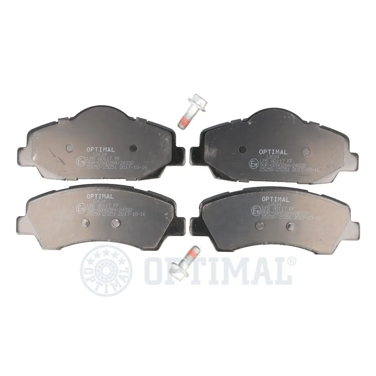 Bremsbelagsatz, Scheibenbremse Vorderachse OPTIMAL BP-12634