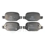 Bremsbelagsatz, Scheibenbremse Hinterachse OPTIMAL BP-12640