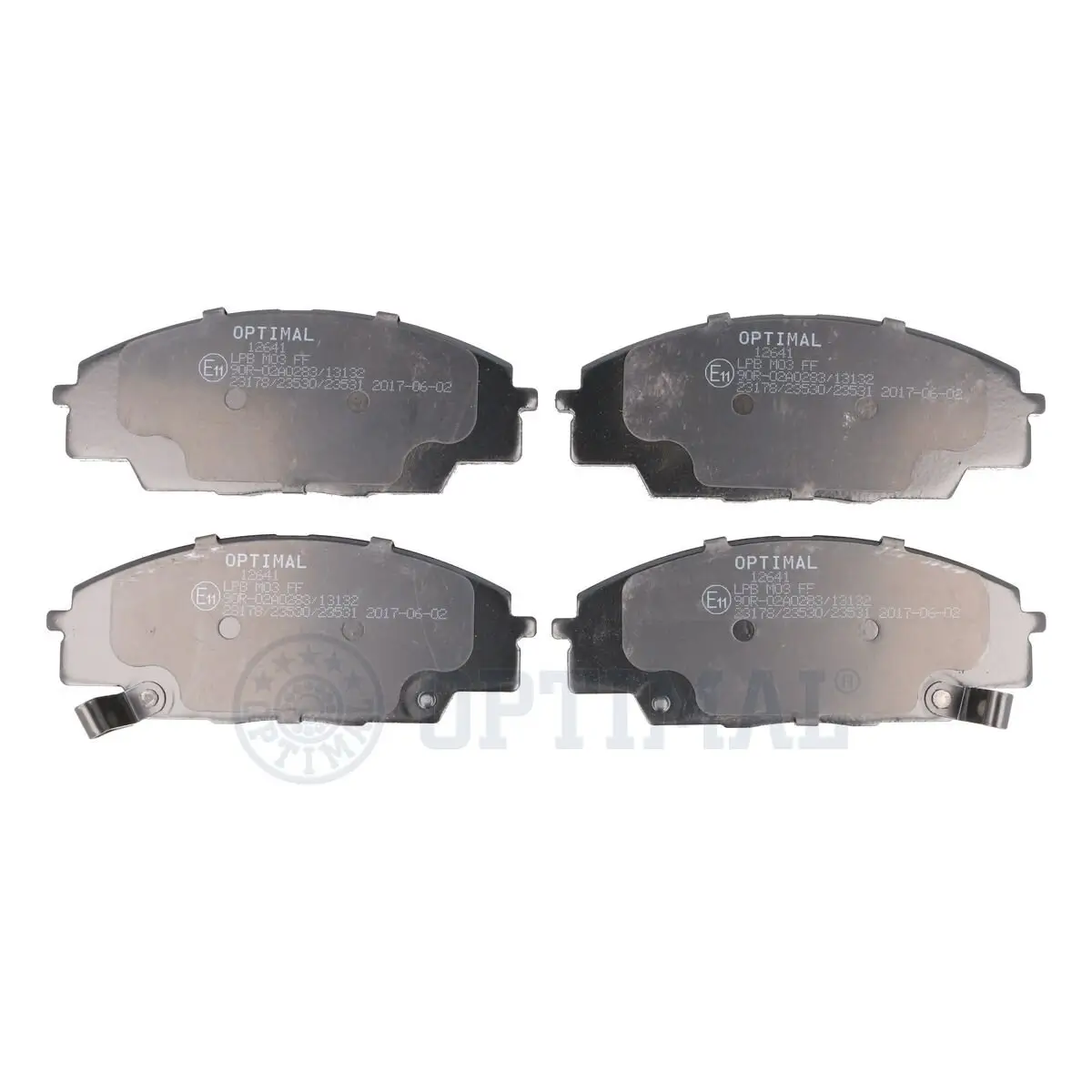 Bremsbelagsatz, Scheibenbremse Vorderachse OPTIMAL BP-12641
