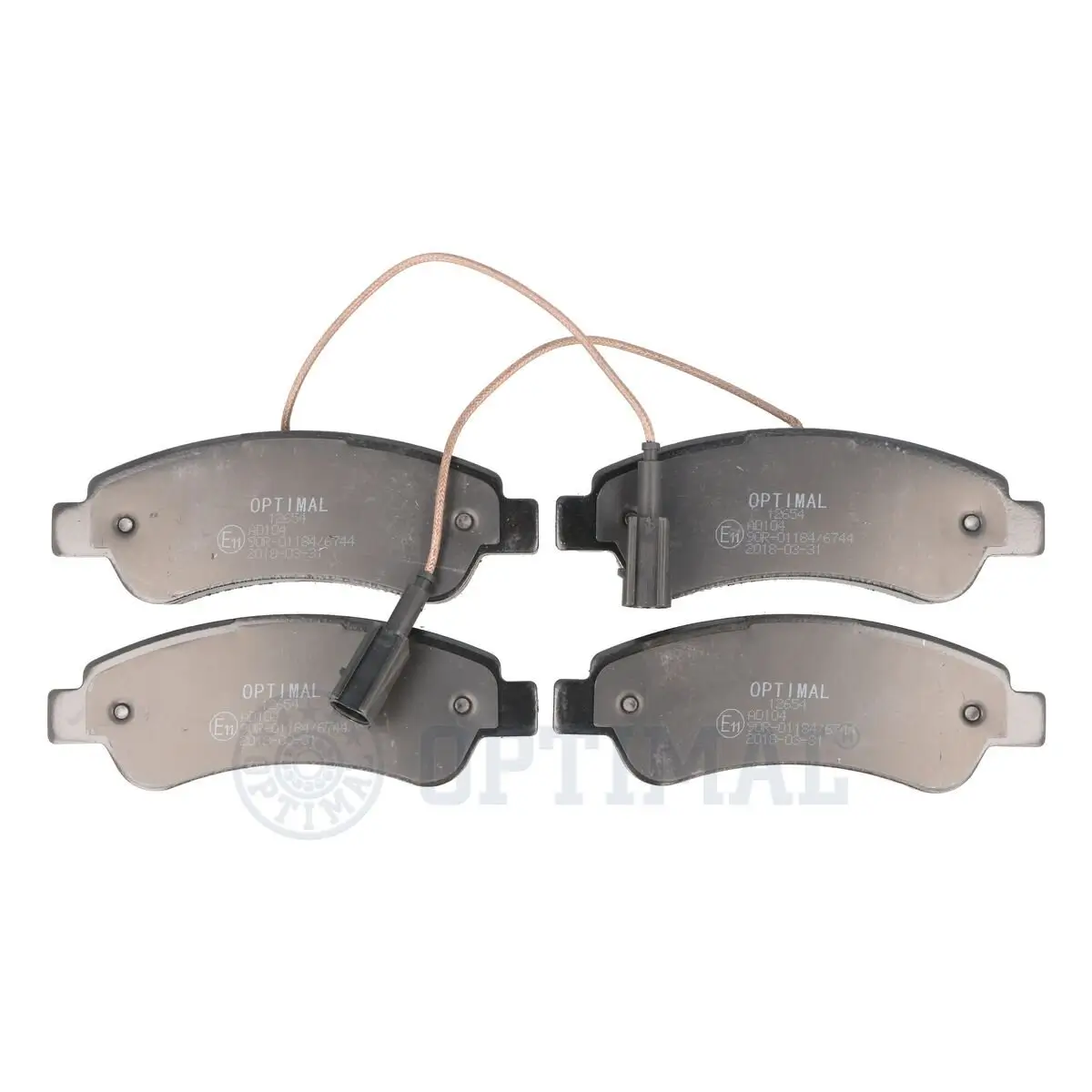 Bremsbelagsatz, Scheibenbremse Hinterachse OPTIMAL BP-12654