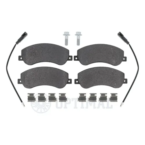 Bremsbelagsatz, Scheibenbremse Vorderachse OPTIMAL BP-12656 Bild Bremsbelagsatz, Scheibenbremse Vorderachse OPTIMAL BP-12656
