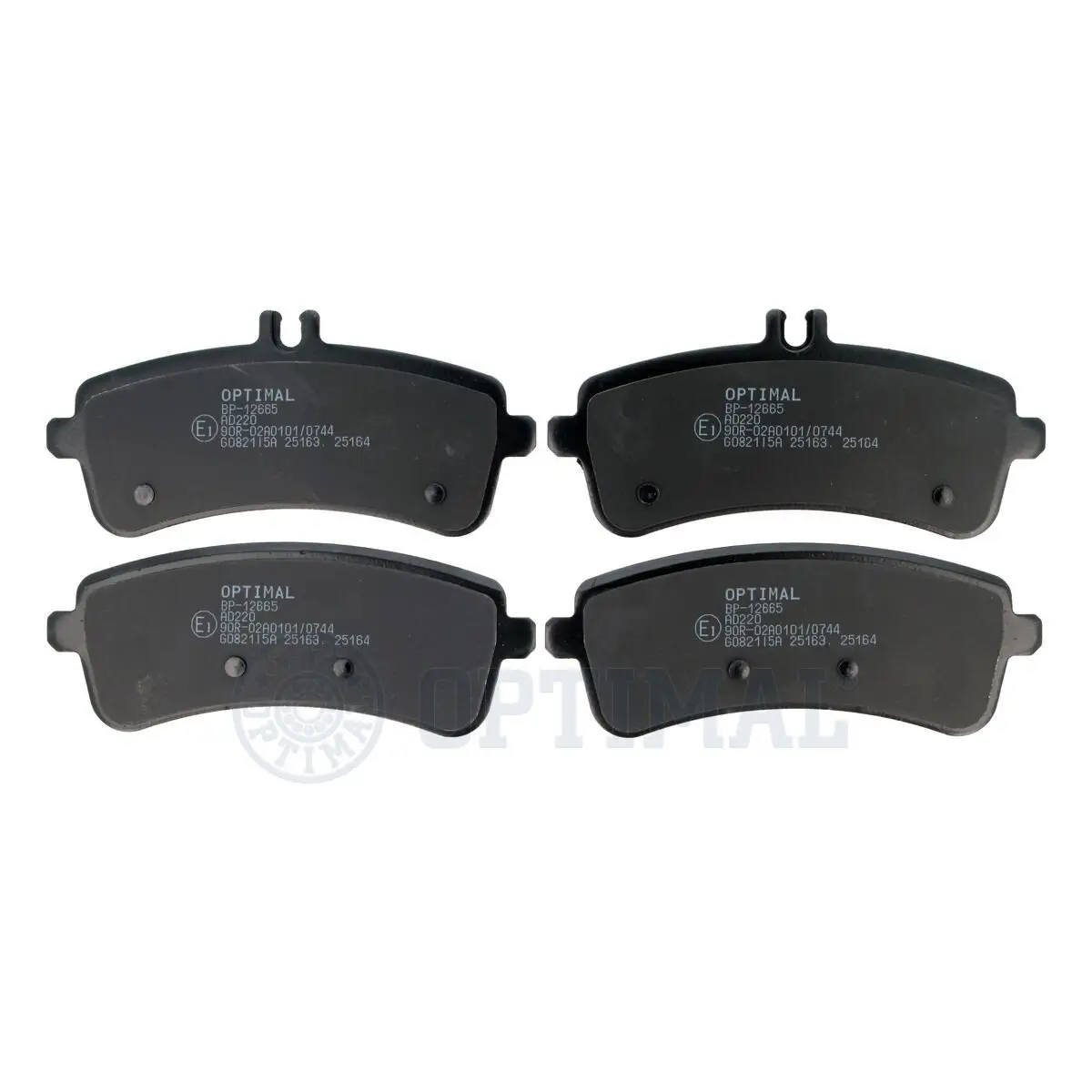 Bremsbelagsatz, Scheibenbremse Hinterachse OPTIMAL BP-12665