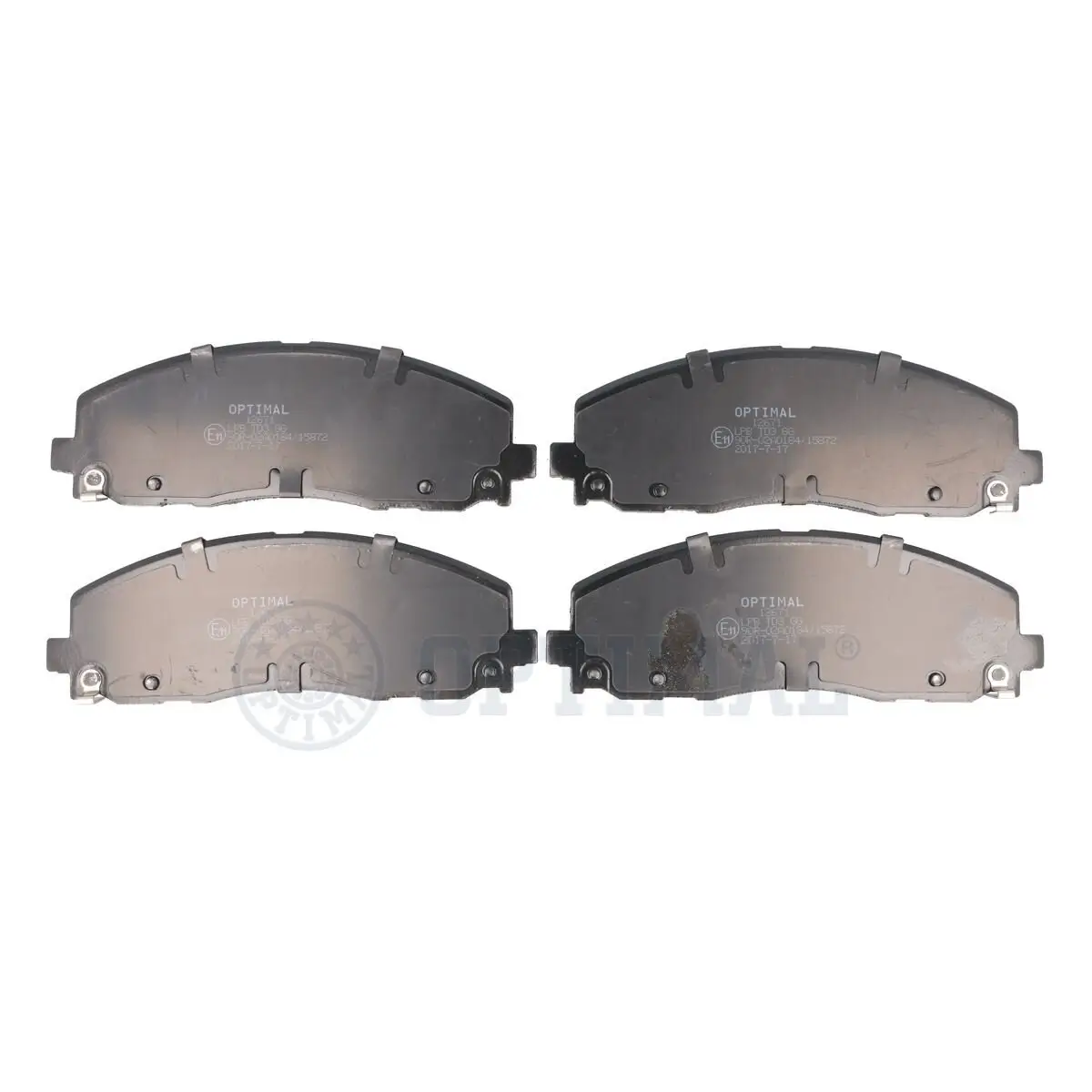 Bremsbelagsatz, Scheibenbremse Vorderachse OPTIMAL BP-12671