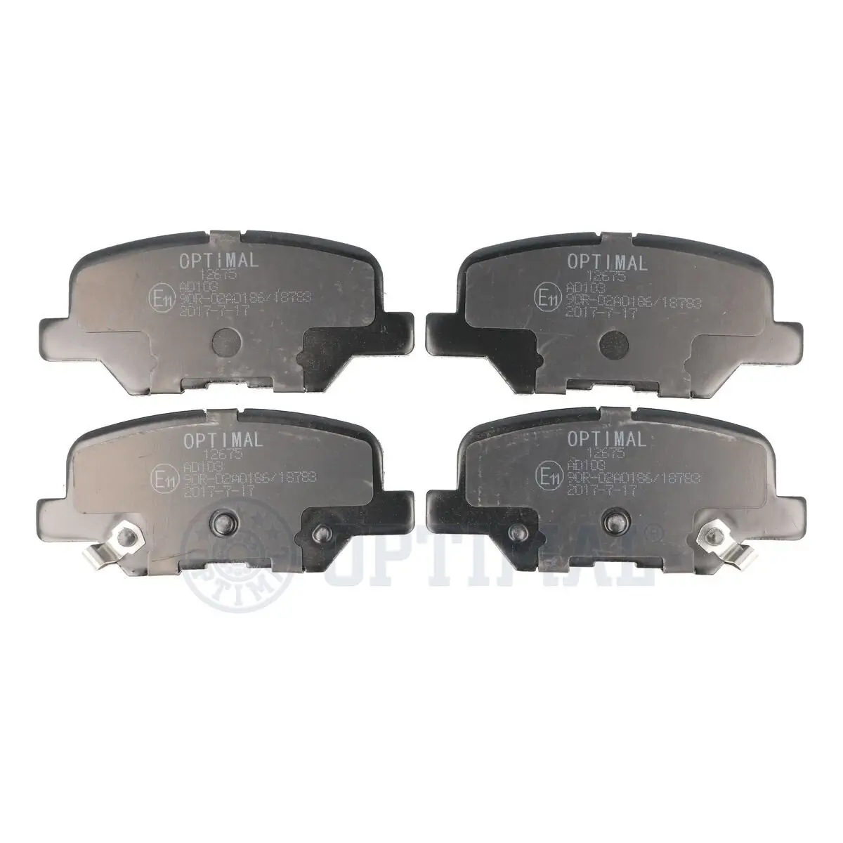 Bremsbelagsatz, Scheibenbremse Hinterachse OPTIMAL BP-12675