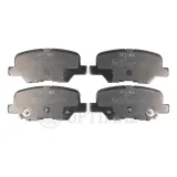 Bremsbelagsatz, Scheibenbremse Hinterachse OPTIMAL BP-12675