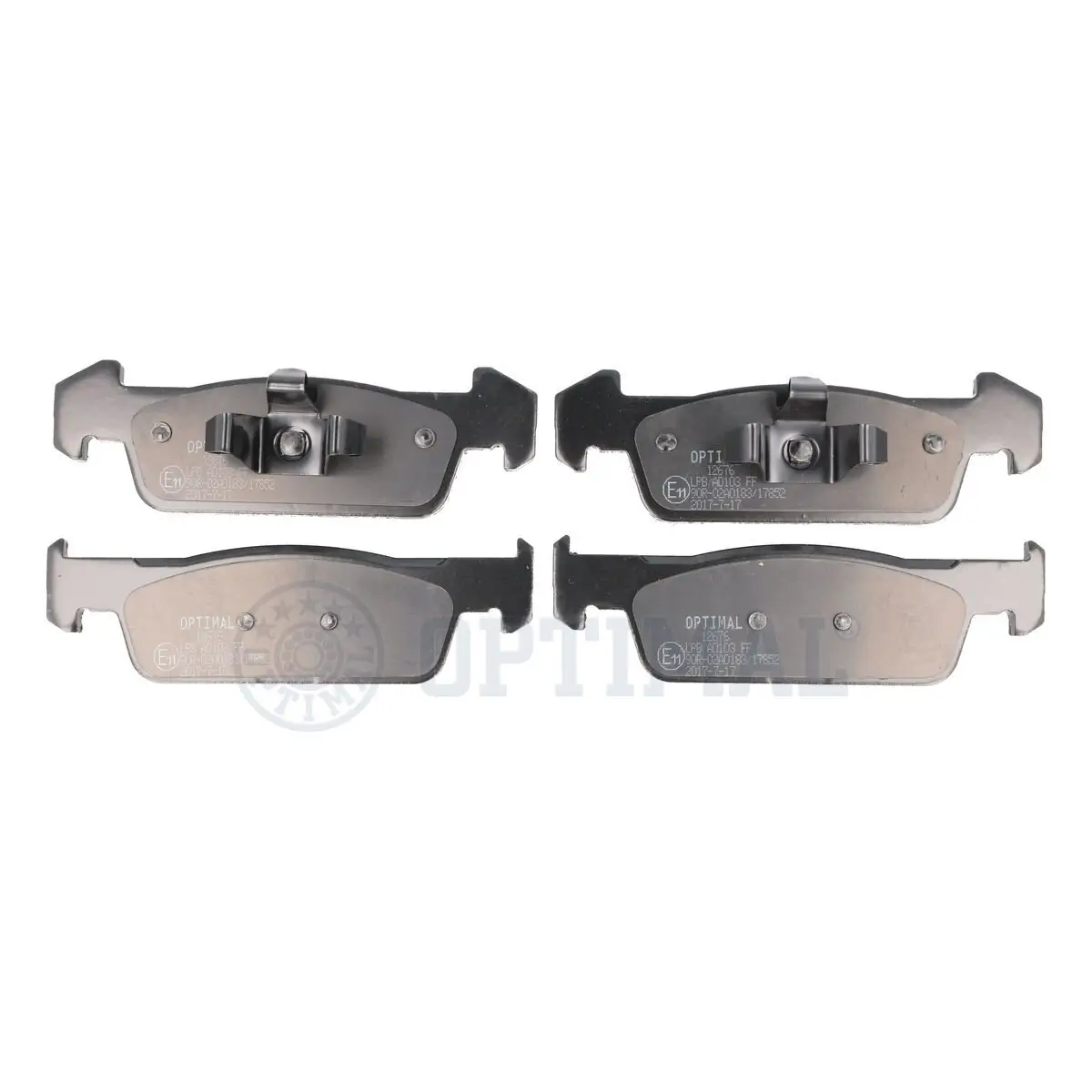 Bremsbelagsatz, Scheibenbremse Vorderachse OPTIMAL BP-12676