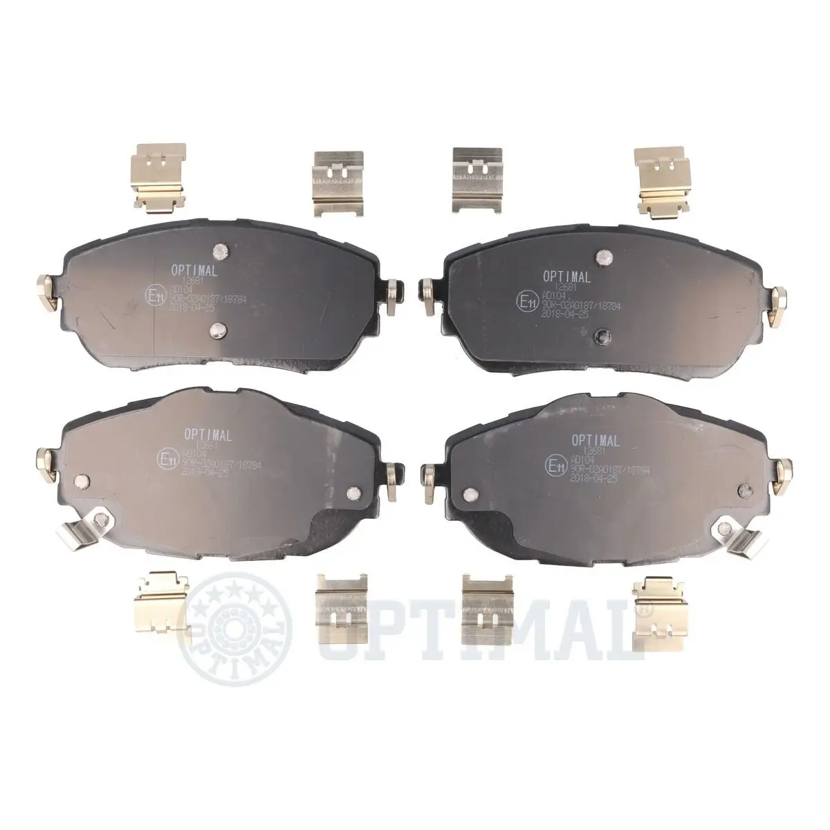 Bremsbelagsatz, Scheibenbremse Vorderachse OPTIMAL BP-12681