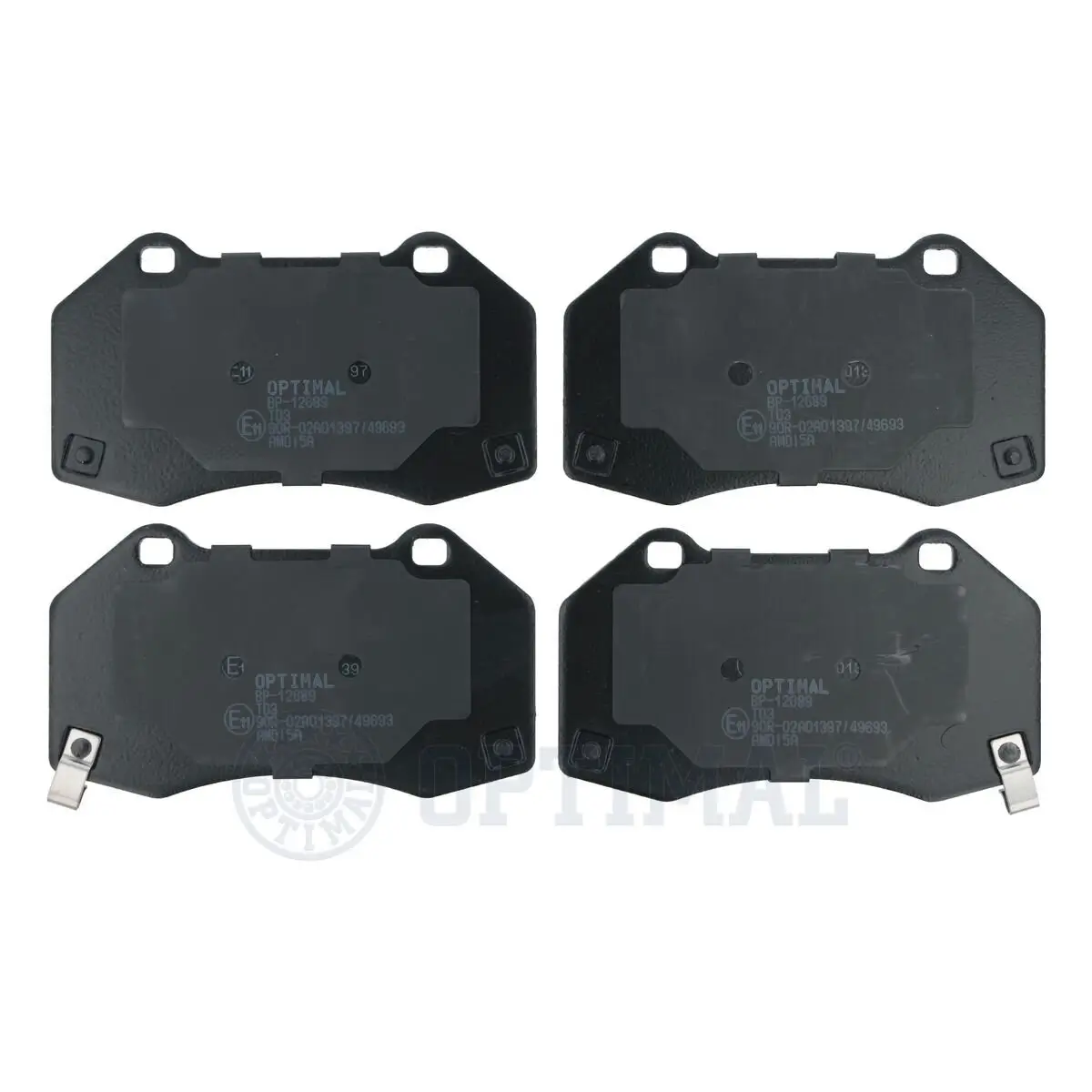 Bremsbelagsatz, Scheibenbremse Vorderachse OPTIMAL BP-12689