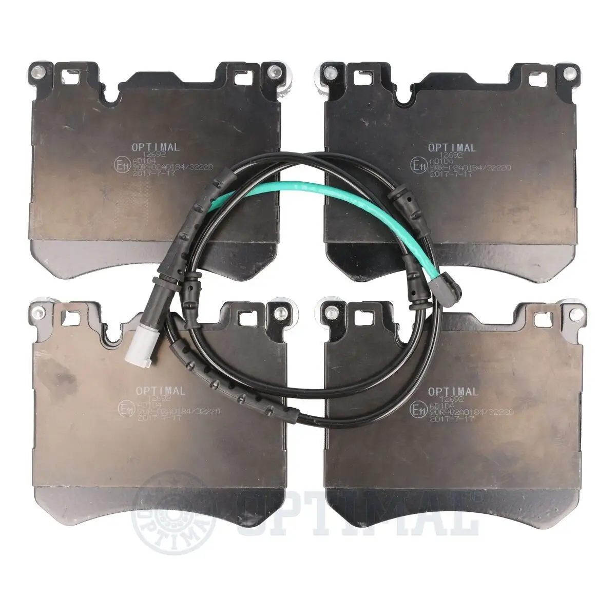 Bremsbelagsatz, Scheibenbremse Vorderachse OPTIMAL BP-12692