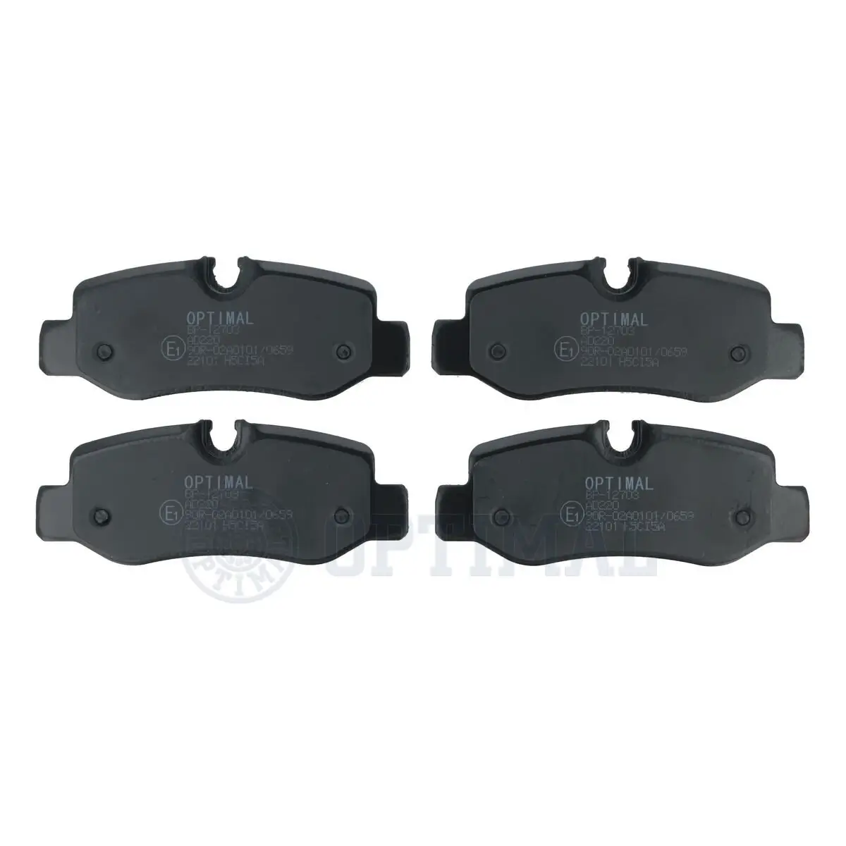 Bremsbelagsatz, Scheibenbremse Hinterachse OPTIMAL BP-12703