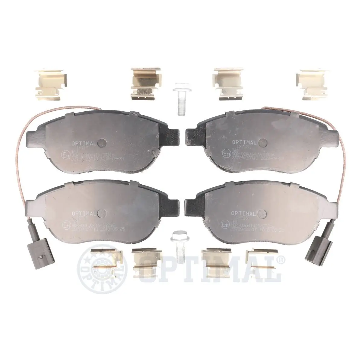 Bremsbelagsatz, Scheibenbremse Vorderachse OPTIMAL BP-12715