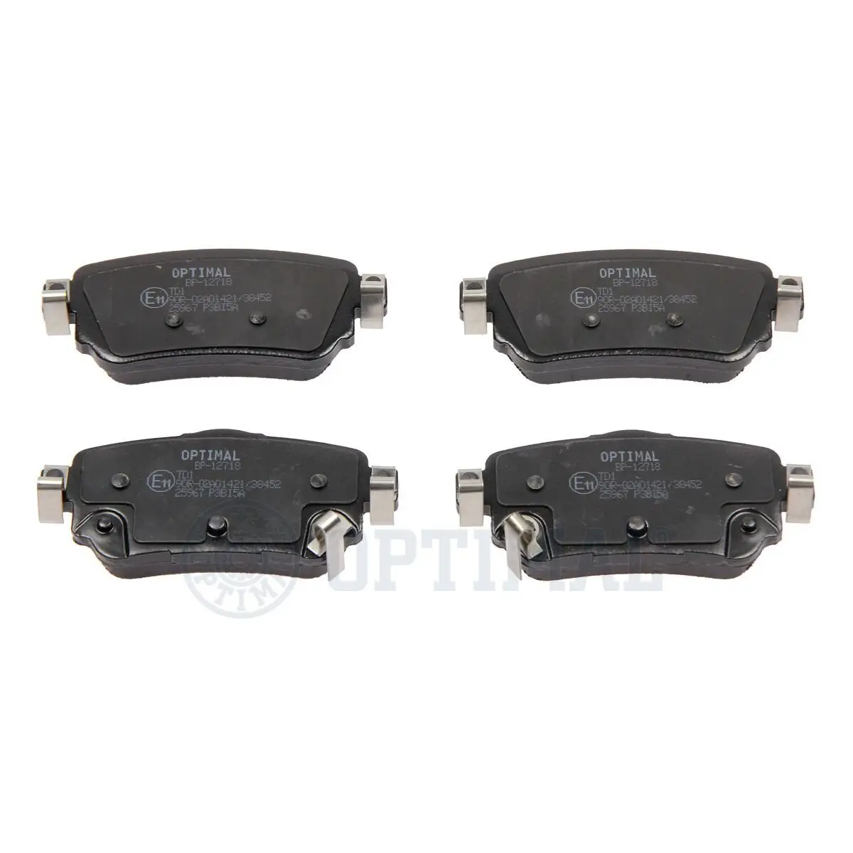 Bremsbelagsatz, Scheibenbremse Hinterachse OPTIMAL BP-12718
