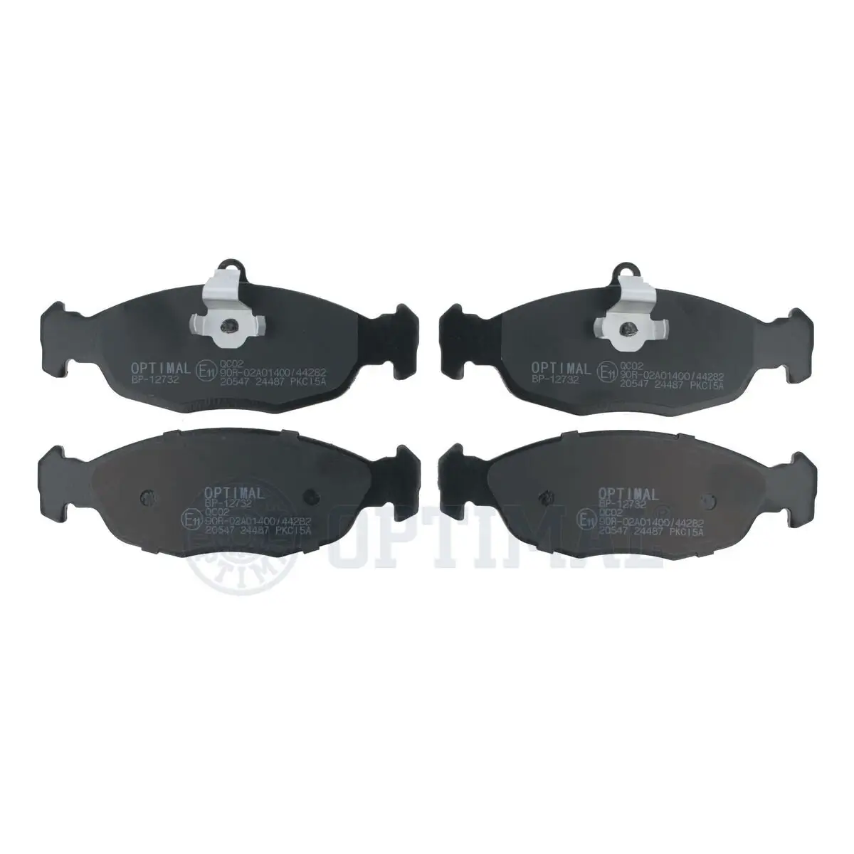 Bremsbelagsatz, Scheibenbremse Hinterachse OPTIMAL BP-12732