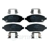 Bremsbelagsatz, Scheibenbremse Vorderachse OPTIMAL BP-12747