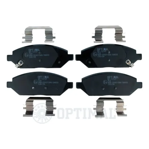 Bremsbelagsatz, Scheibenbremse Vorderachse OPTIMAL BP-12747 Bild Bremsbelagsatz, Scheibenbremse Vorderachse OPTIMAL BP-12747