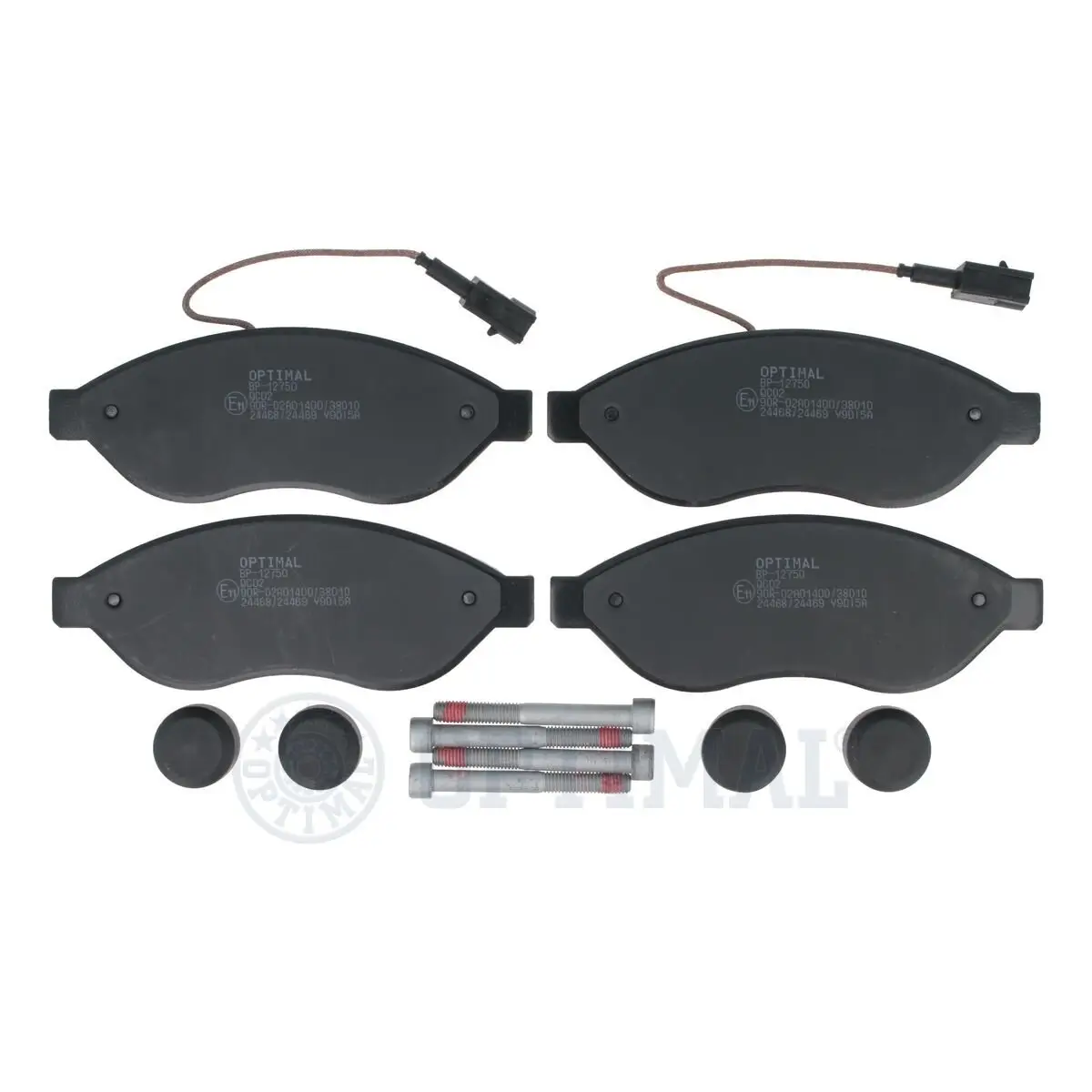 Bremsbelagsatz, Scheibenbremse Vorderachse OPTIMAL BP-12750