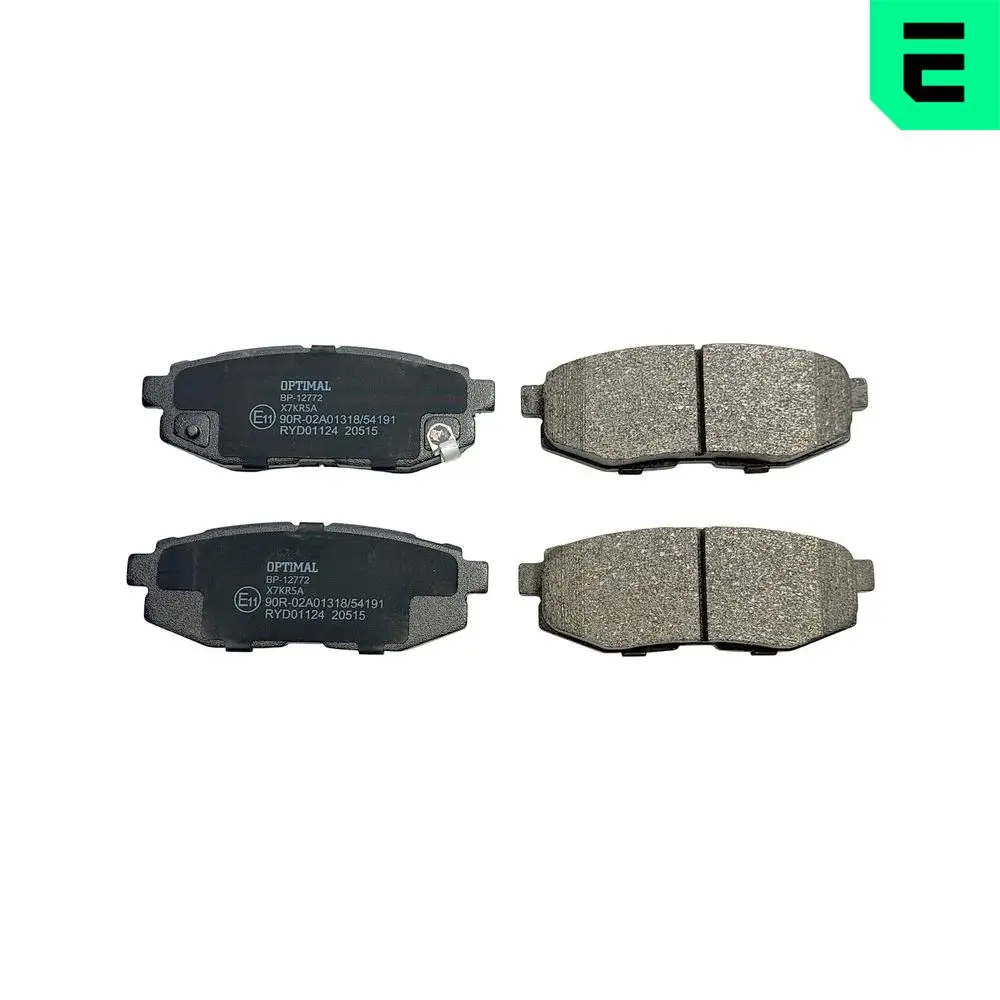 Bremsbelagsatz, Scheibenbremse Hinterachse OPTIMAL BP-12772