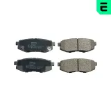 Bremsbelagsatz, Scheibenbremse Hinterachse OPTIMAL BP-12772