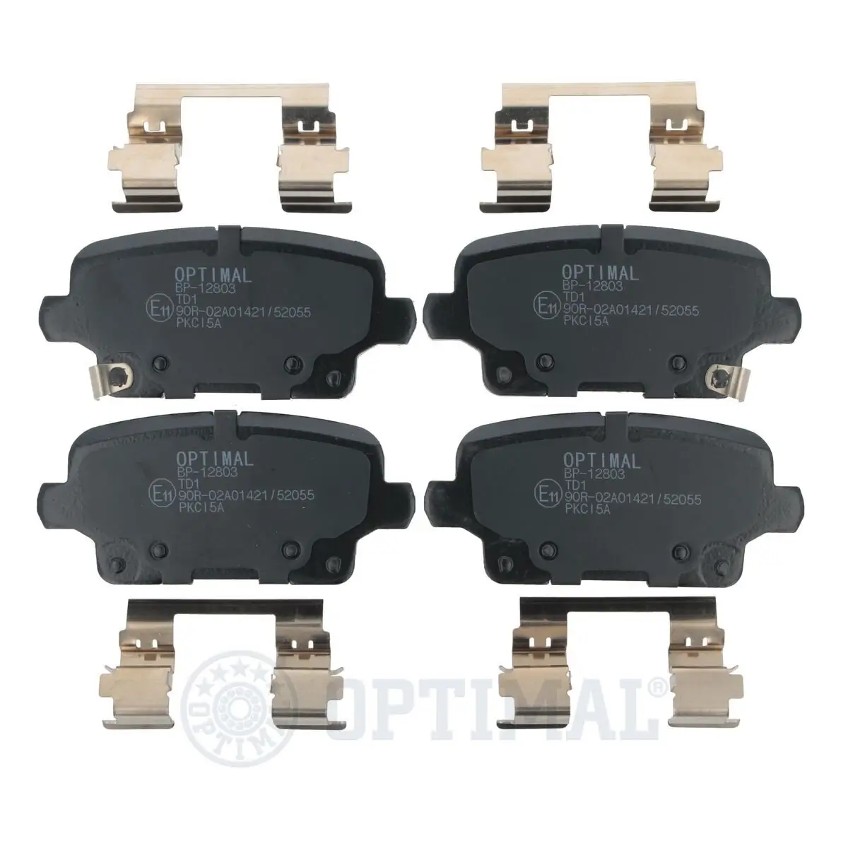 Bremsbelagsatz, Scheibenbremse Hinterachse OPTIMAL BP-12803