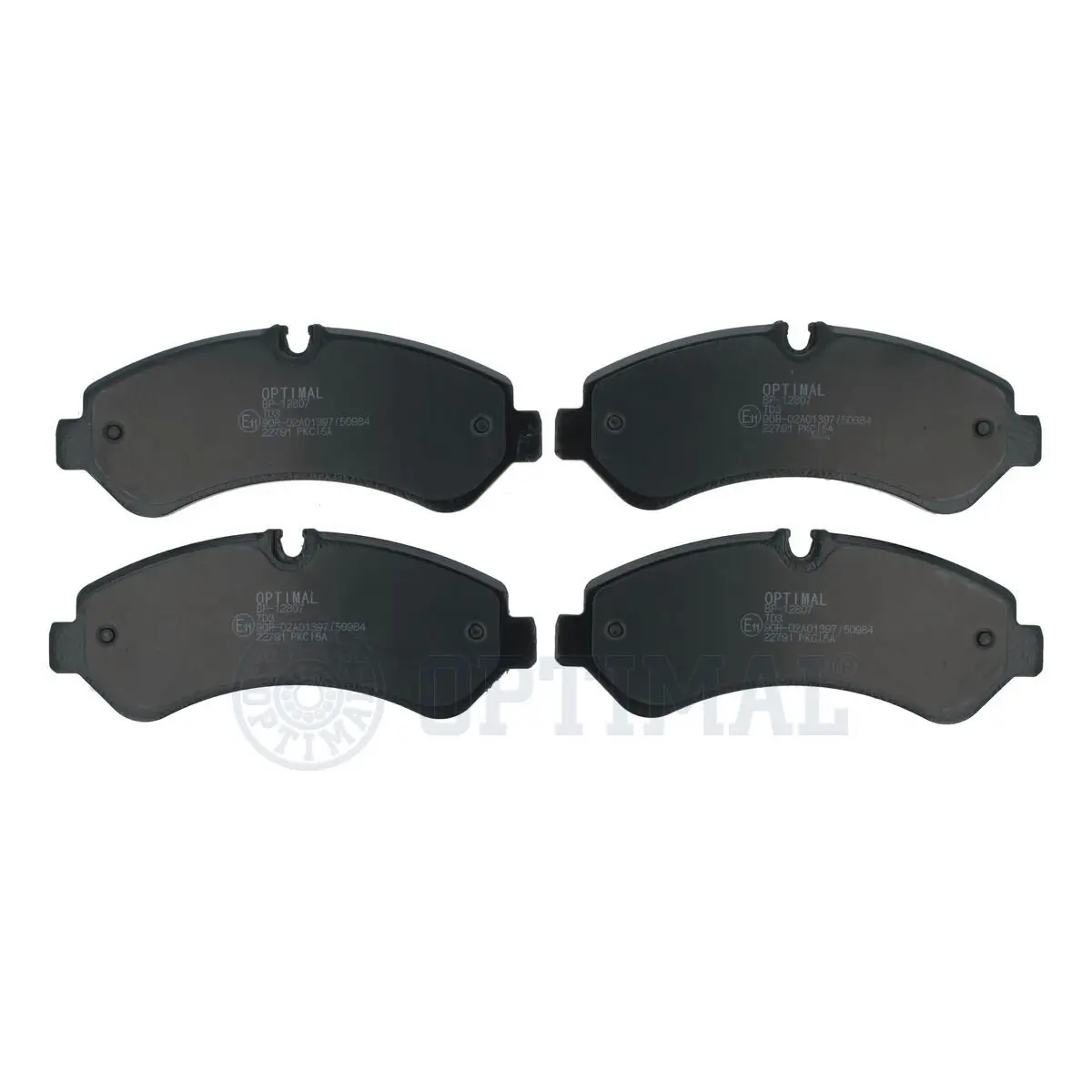 Bremsbelagsatz, Scheibenbremse Hinterachse OPTIMAL BP-12807