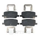 Bremsbelagsatz, Scheibenbremse Hinterachse OPTIMAL BP-12812