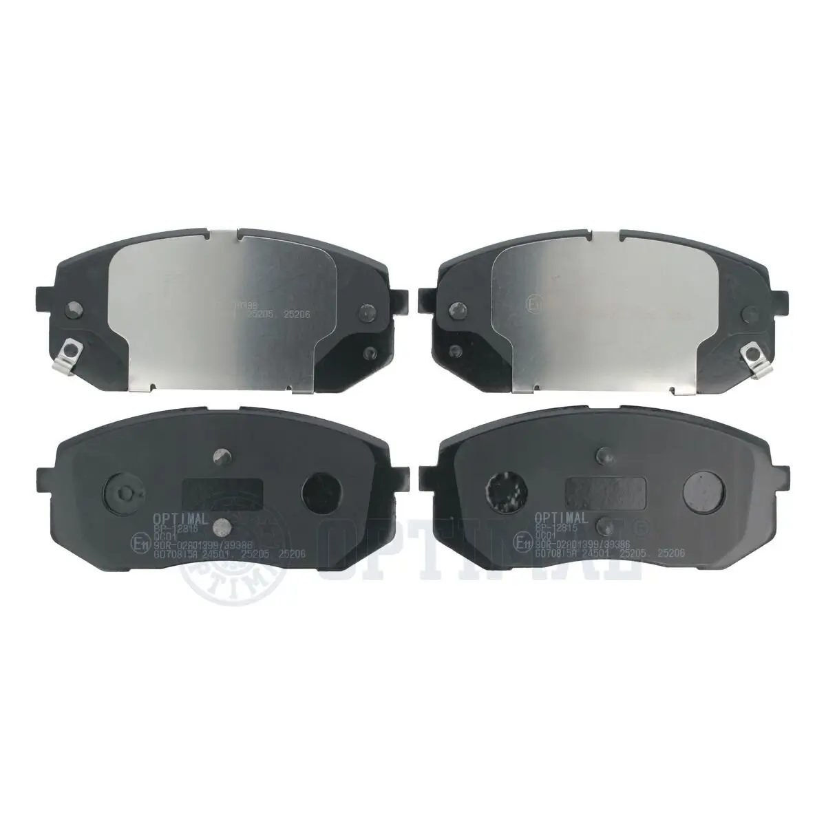 Bremsbelagsatz, Scheibenbremse Vorderachse OPTIMAL BP-12815