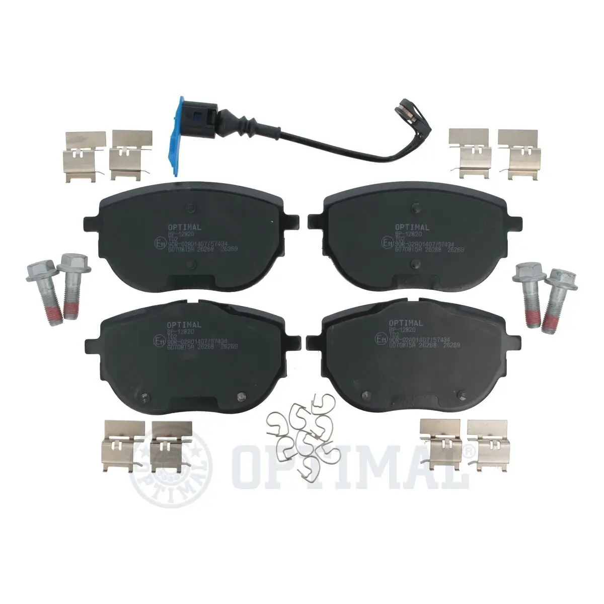 Bremsbelagsatz, Scheibenbremse Vorderachse OPTIMAL BP-12820