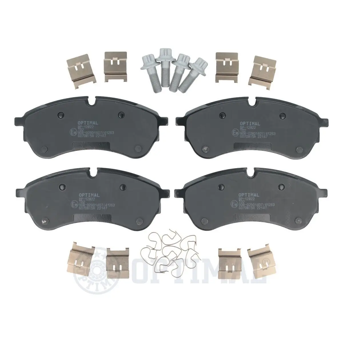 Bremsbelagsatz, Scheibenbremse OPTIMAL BP-12822