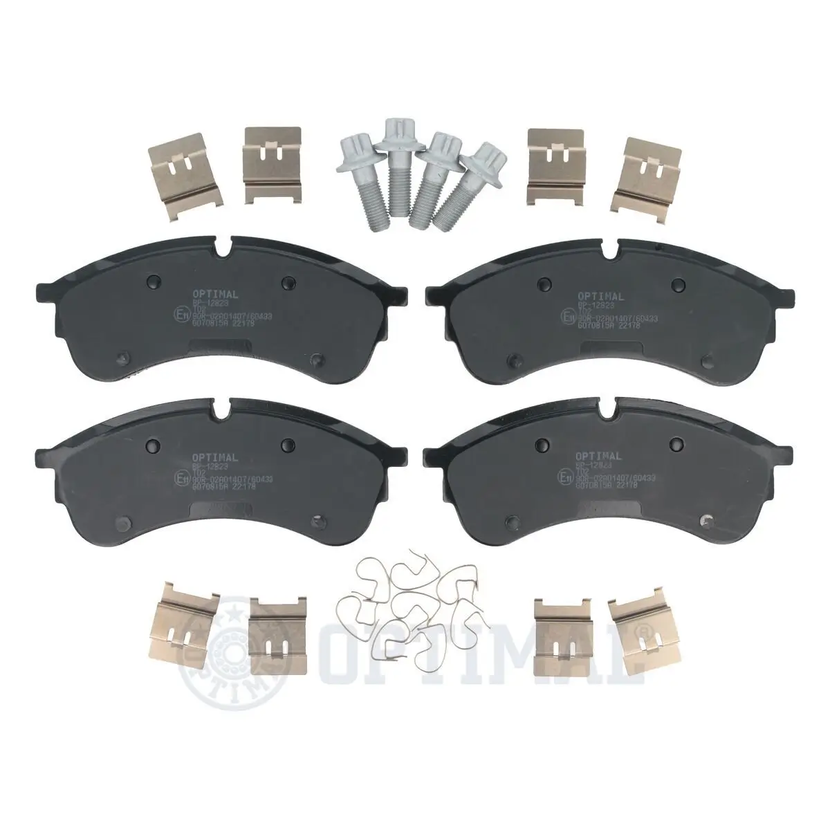 Bremsbelagsatz, Scheibenbremse Vorderachse OPTIMAL BP-12823
