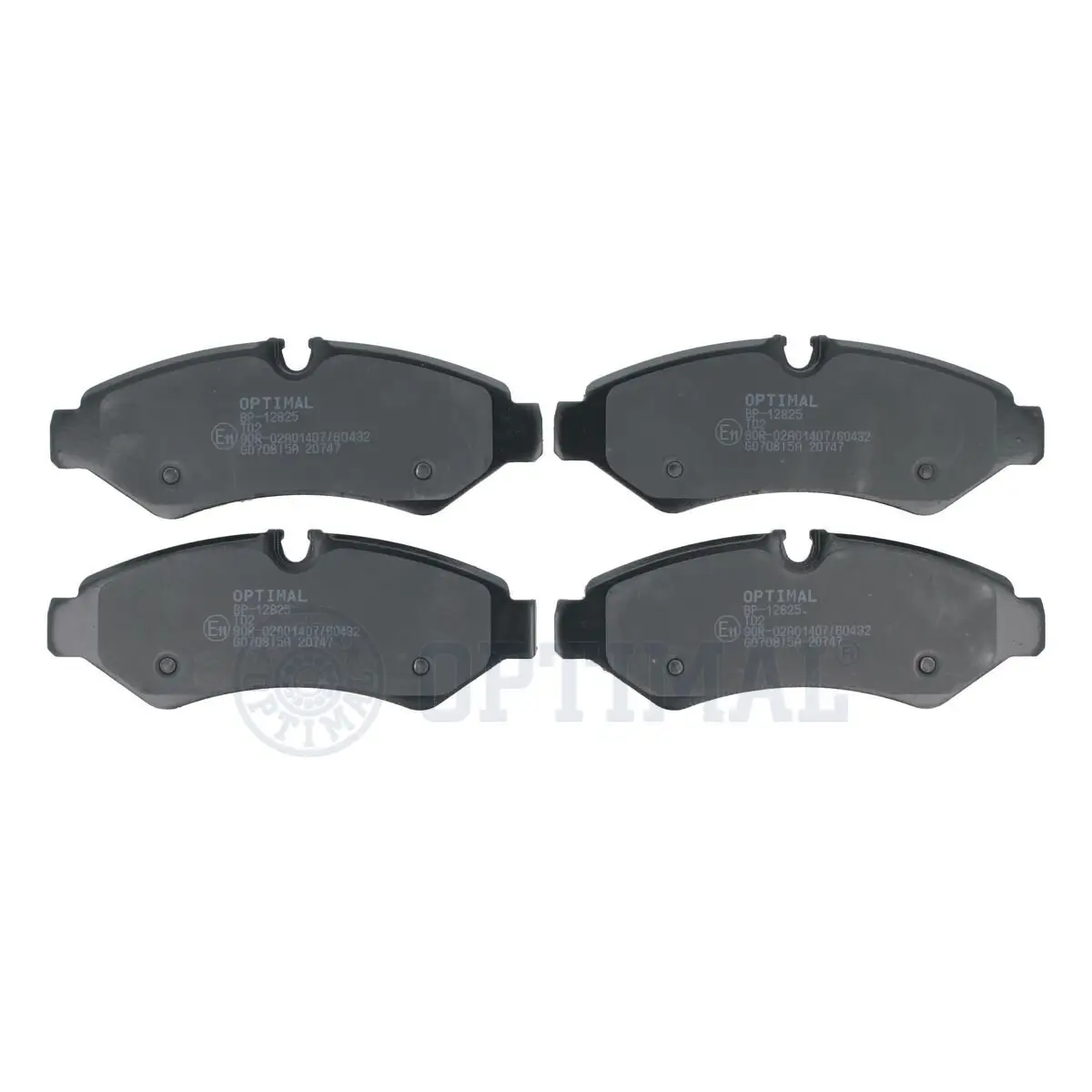 Bremsbelagsatz, Scheibenbremse Hinterachse OPTIMAL BP-12825