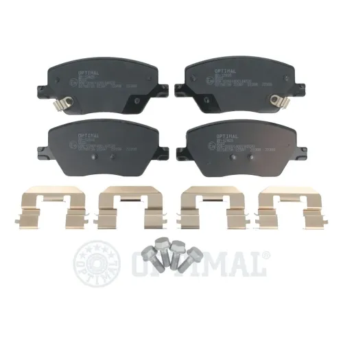Bremsbelagsatz, Scheibenbremse Vorderachse OPTIMAL BP-12826 Bild Bremsbelagsatz, Scheibenbremse Vorderachse OPTIMAL BP-12826
