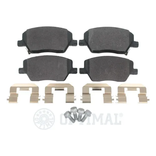 Bremsbelagsatz, Scheibenbremse Vorderachse OPTIMAL BP-12826 Bild Bremsbelagsatz, Scheibenbremse Vorderachse OPTIMAL BP-12826