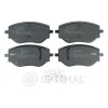 Bremsbelagsatz, Scheibenbremse Vorderachse OPTIMAL BP-12827 Bild Bremsbelagsatz, Scheibenbremse Vorderachse OPTIMAL BP-12827