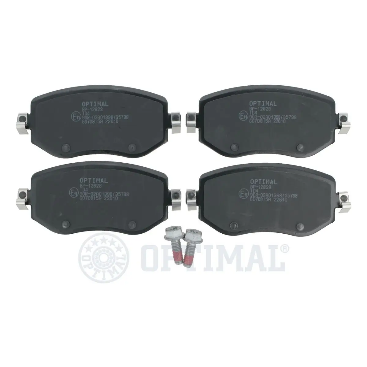 Bremsbelagsatz, Scheibenbremse Vorderachse OPTIMAL BP-12828