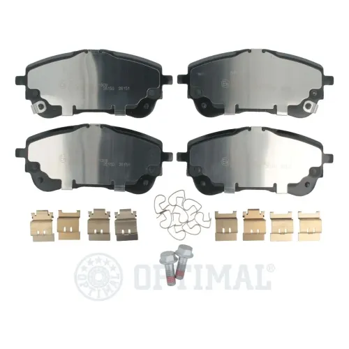Bremsbelagsatz, Scheibenbremse Vorderachse OPTIMAL BP-12832 Bild Bremsbelagsatz, Scheibenbremse Vorderachse OPTIMAL BP-12832