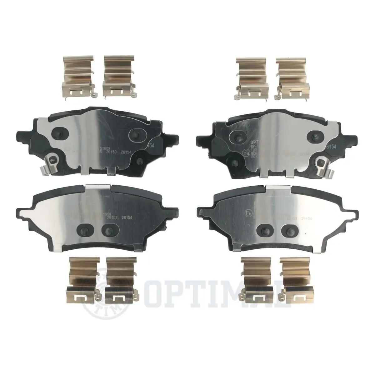 Bremsbelagsatz, Scheibenbremse Hinterachse OPTIMAL BP-12833